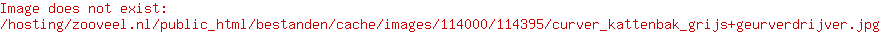 Curver kattenbak grijs