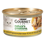 Gourmet kattenvoer Nature's Creations Kip 85 gr