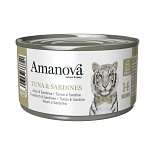 Amanova Kattenvoer Tuna & Sardines in Jelly 70 gr