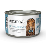 Amanova Kattenvoer Chicken & Shrimps in Broth 70 gr