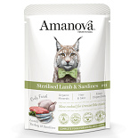 Amanova Kattenvoer Sterilised Lamb & Sardines 85 gr