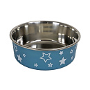 Voer- en Drinkbak Sterrenprint Blauw