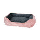 Hondenmand Corduroy Roze/Grijs 50 x 40 cm