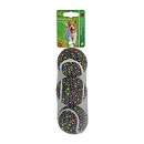 Tennisbal Rainbow stip M 3 st