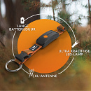 Weenect XT GPS Tracker met Julius-K9 Halsband Oranje