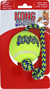 Kong Squeakair Ball with Rope M