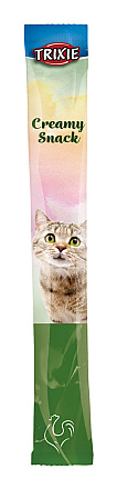 TRIXIE kattensnack creamy met kip <br>5 x 14 gr