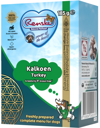 Renske Vers hondenvoer Kalkoen Graanvrij 185 gr