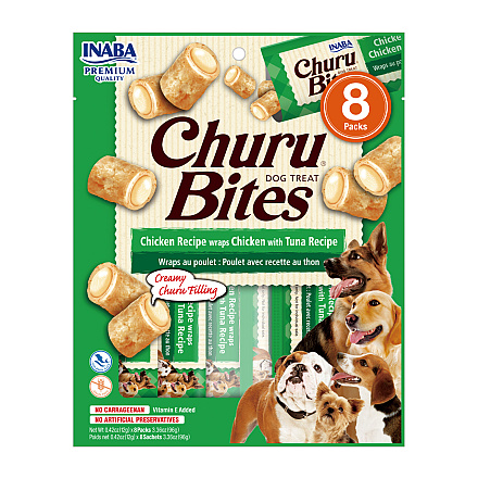 Inaba Churu Bites Chicken Wraps Chicken & Tuna 8 x 12 gr