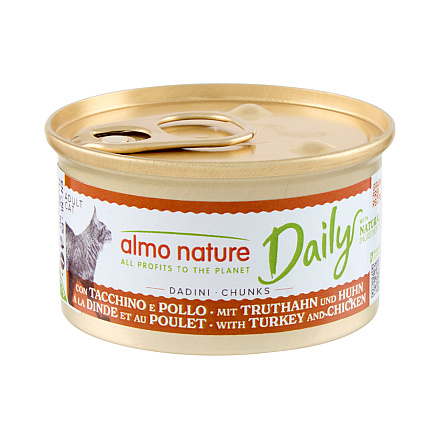 Almo Nature Kattenvoer Daily Kalkoen & Kip 85 gr