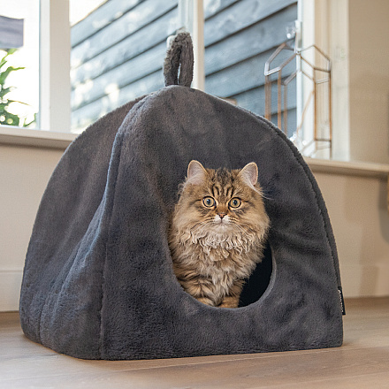 Beeztees Kattenhuis Moza Antraciet