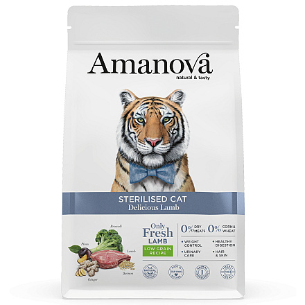 Amanova Kattenvoer Sterilised Delicious Lamb 300 gr