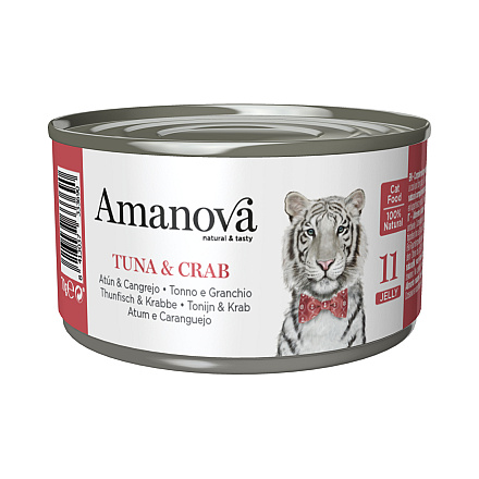 Amanova Kattenvoer Tuna & Crab in Jelly<br> 70 gr