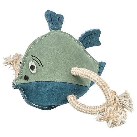 TRIXIE Hondenspeelgoed Vis met Touw 28 cm