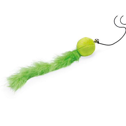 Beeztees Kattenhengel Bal met Veer Assorti