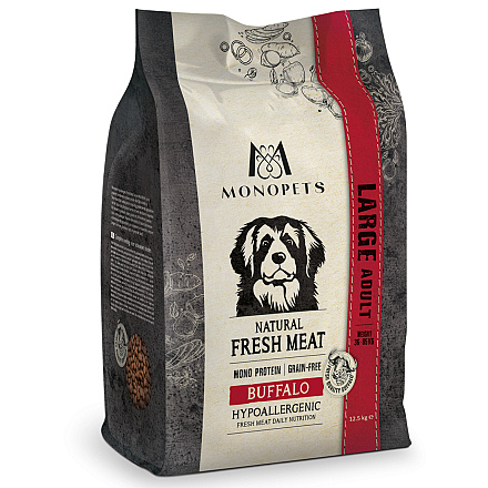 Monopets Hondenvoer Fresh Meat Adult Large Buffalo 12,5 kg