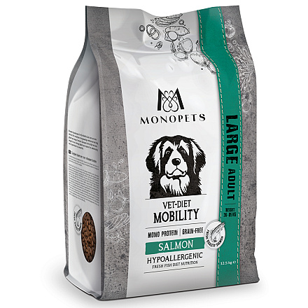 Monopets Hondenvoer Vet-Diet Large Mobility Salmon 12,5 kg