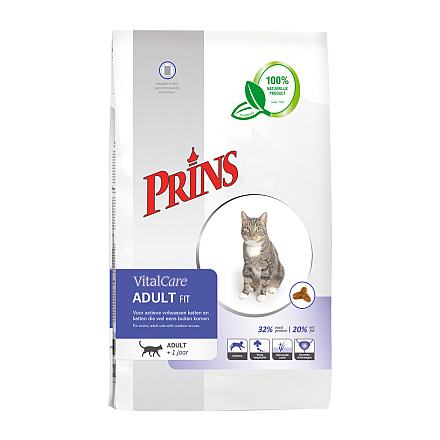 Prins kattenvoer VitalCare Adult Fit <br>10 kg