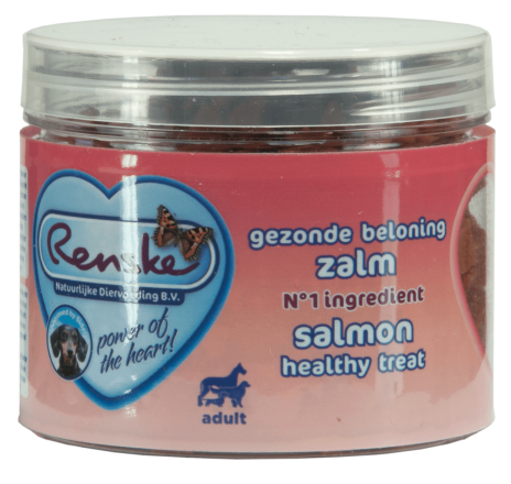 Renske gezonde beloning mini hartjes zalm 100 gr
