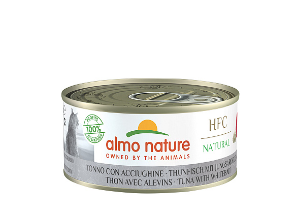 Almo Nature kattenvoer HFC Tonijn & Jonge Ansjovis 150 gr