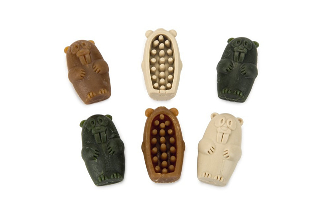 Beeztees Veggie snack Bever 5 cm assorti