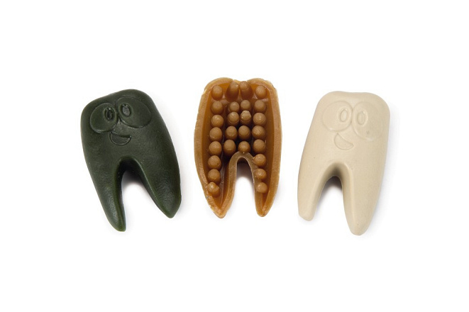 Beeztees Veggie snack Tand 6 cm assorti