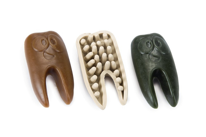 Beeztees Veggie snack Tand 10 cm assorti