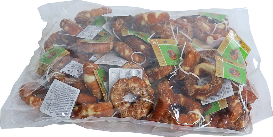 Donut Kip met Banderol 7 cm