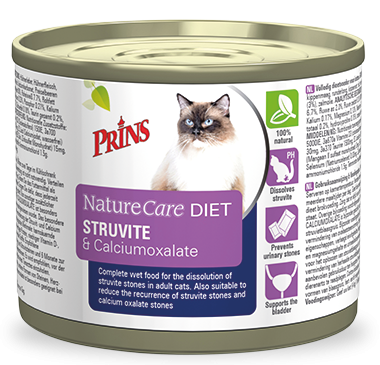 Prins Kattenvoer NatureCare Diet Struvite & Calciumoxalate 200 gr